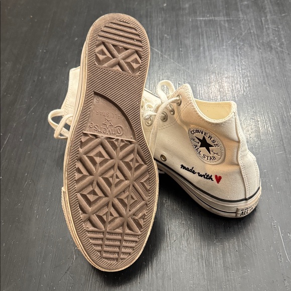 converse made with love high top. size women’s 8. - Picture 7 of 9